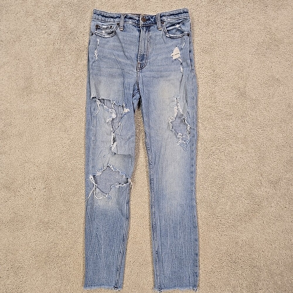 Abercrombie & Fitch Women's  Size 4 Simone High Rise Slim Jeans Blue